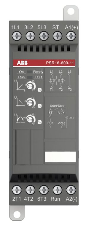 Softstartér ABB PSR16-600-11, 16 A, ovládání 24 V AC/DC