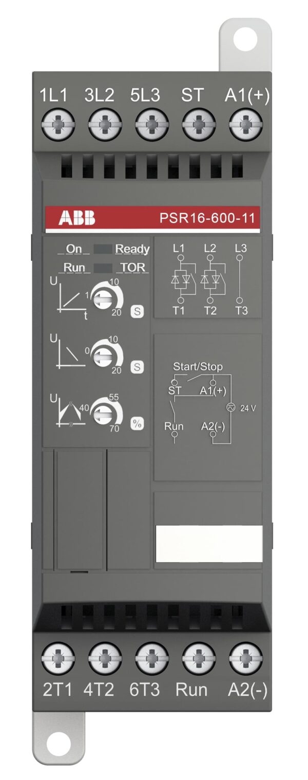 Softstartér ABB PSR16-600-11, 16 A, ovládání 24 V AC/DC