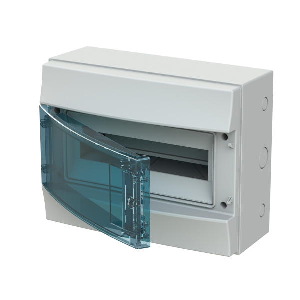 Rozvodnice ABB Mistral65 65P12X12A na povrch 12+1 modulů IP65, průhledná dvířka