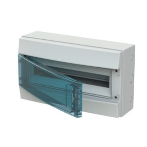 Rozvodnice ABB Mistral65 65P18X12A na povrch 18+1 modulů IP65, průhledná dvířka