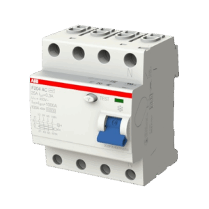 Proudový chránič ABB AC, 25A, 4 pól., 300mA, 10kA, F204