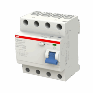 Proudový chránič ABB AC, 63A, 4 pól., 300mA, 10kA, F204