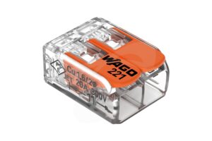 Svorka propojovací Wago 221-412 s páčkou 2x 0,2-4 mm²