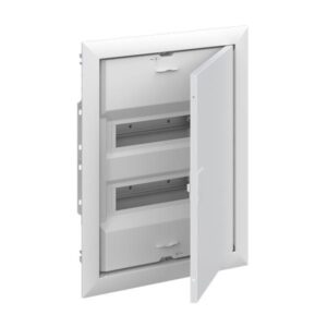 Rozvodnice ABB UK624E3 pod omítku 24 modulů, dvířka, šroubové svorky N/PE