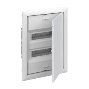 Rozvodnice ABB UK624E3 pod omítku 24 modulů, dvířka, šroubové svorky N/PE