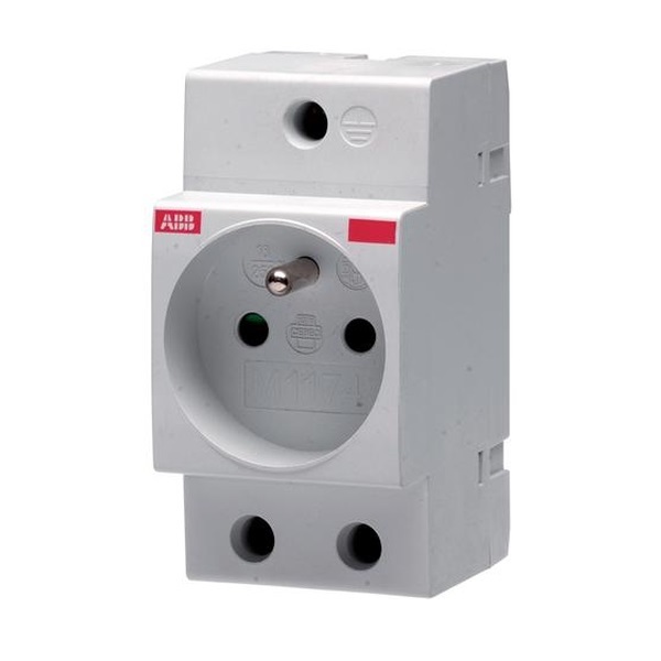 Zásuvka ABB M1174 na DIN lištu 16 A/230 V s ochranným kolíkem