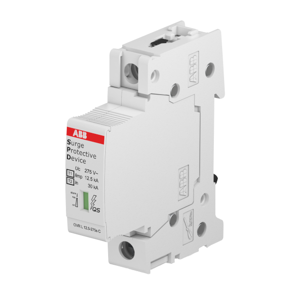 Svodič přepětí ABB OVR T1-T2 12.5-275s P QS, L1 (1 pól)