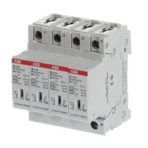 Svodič přepětí ABB OVR T1-T2 4L 12.5-275s P QS, 4 póly L1–L3+N (TN-S)