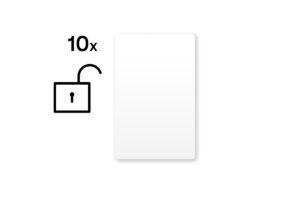Loxone Nešifrované NFC Smart Cards bílá (set – 10 ks)
