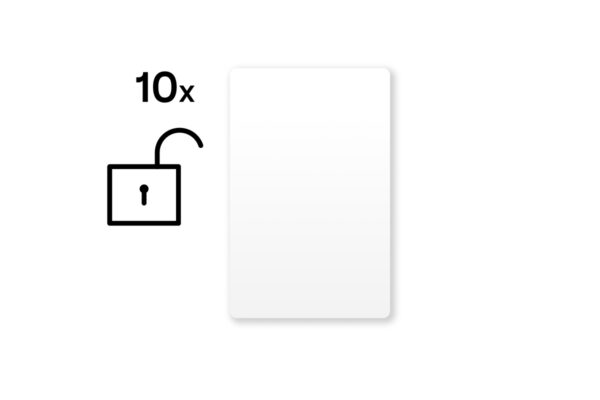 Loxone Nešifrované NFC Smart Cards bílá (set – 10 ks)
