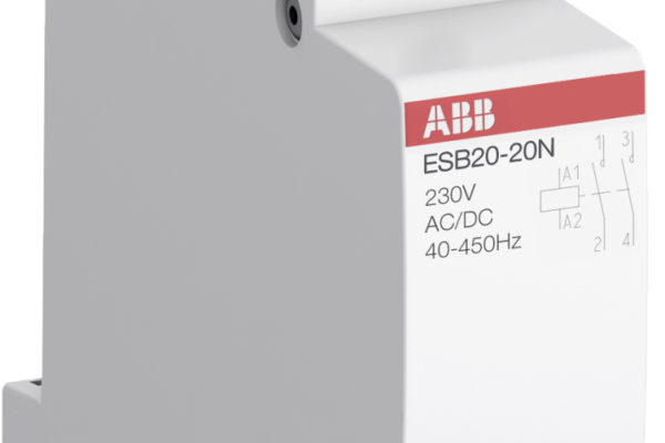 Instalační stykač ABB ESB20-11N-06, 20 A, 1 NO + 1 NC, 230 V AC/DC