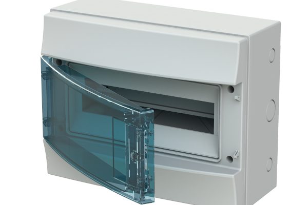 Rozvodnice ABB Mistral65 65P12X12A na povrch 12+1 modulů IP65, průhledná dvířka
