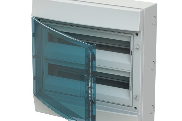 Rozvodnice ABB Mistral65 65P18X22A na povrch 36+2 modulů IP65, průhledná dvířka