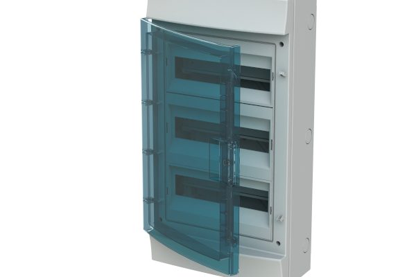 Rozvodnice ABB Mistral65 65P12X32A na povrch 36+3 modulů IP65, průhledná dvířka