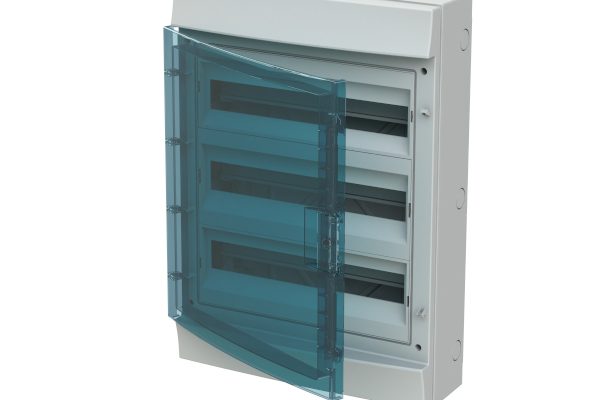 Rozvodnice ABB Mistral65 65P18X32A na povrch 54+3 modulů IP65, průhledná dvířka