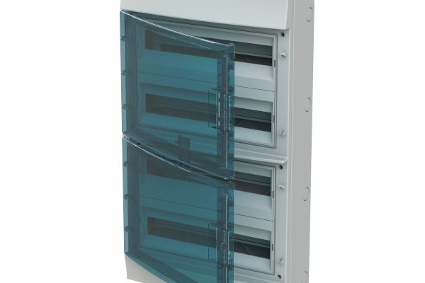 Rozvodnice ABB Mistral65 65P18X42A na povrch 72+4 modulů IP65, průhledná dvířka