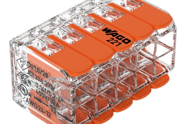 Svorka propojovací Wago 221-420 COMPACT s páčkou, 10x 0,2–4 mm²