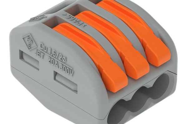 Svorka propojovací Wago 222-413 s páčkou, 3x 0,08–2,5 mm²