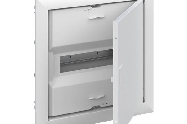 Rozvodnice ABB UK612E2 pod omítku 12 modulů, dvířka, šroubové svorky N/PE