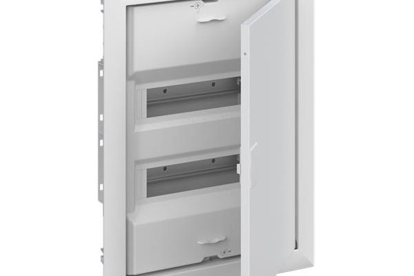 Rozvodnice ABB UK624E3 pod omítku 24 modulů, dvířka, šroubové svorky N/PE
