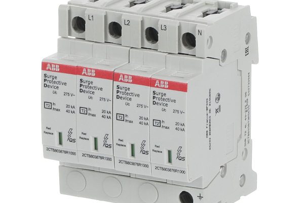 Svodič přepětí ABB OVR T2 4L 40-275 P QS, 4 póly L1–L3+N (TN-S)