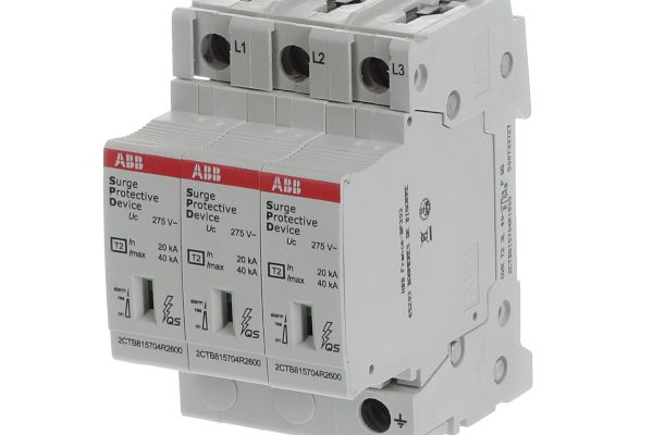 Svodič přepětí ABB OVR T2 3L 40-275s P QS, L1-L3 (3 póly)