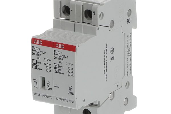 Svodič přepětí ABB OVR T1-T2 1N 12.5-275s P QS, L1+N (2 póly)