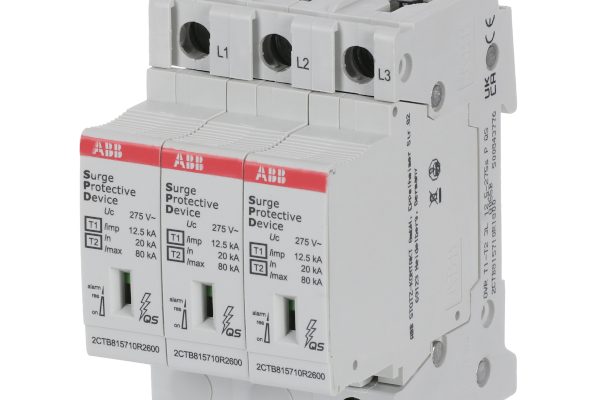 Svodič přepětí ABB OVR T1-T2 3L 12.5-275s P QS, L1-L3 (3 póly)