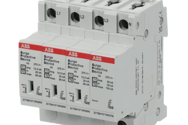Svodič přepětí ABB OVR T1-T2 3N 12.5-275s P QS, L1-L3+N (4 póly)