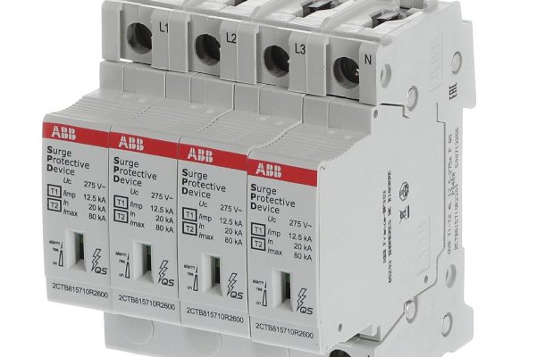 Svodič přepětí ABB OVR T1-T2 4L 12.5-275s P QS, 4 póly L1–L3+N (TN-S)