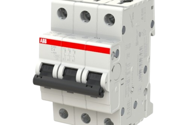 Jistič ABB C4, 3 pól., 6kA, S200