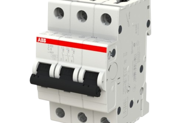 Jistič ABB C6, 3 pól., 6kA, S200