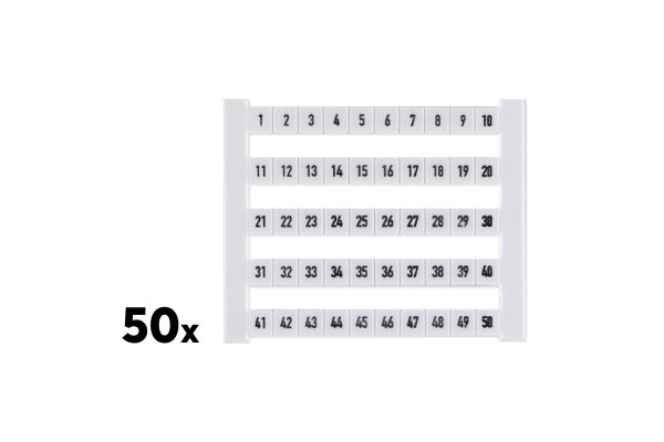 Loxone Popis pro svorkovnice DEK 1-50 (50 ks)