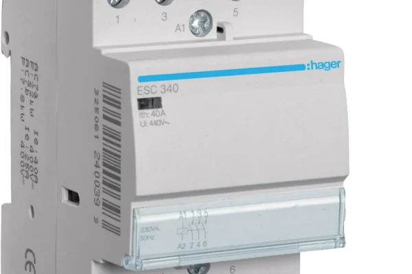 Instalační stykač Hager ESC340, 40 A, 3 NO, 230 V AC