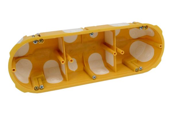 Krabice přístrojová KPL 64-50/3LD_NA trojnásobná do sádrokartonu 209x68x50 mm