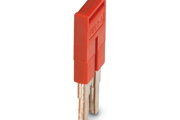 Propojovací můstek FBS 2-5, 2pólový, rozteč 5,2 mm, 24 A, červený