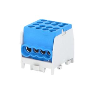 Svorkovnice rozbočovací HLAK 25 1/6 M2 100A 1pól. AL/CU IP20 modrá