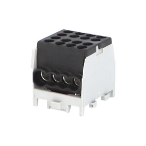 Svorkovnice rozbočovací HLAK 25 1/6 M2 100A 1pól. AL/CU IP20 černá