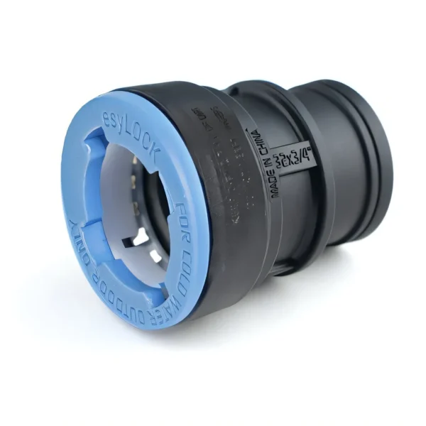esyLOCK přechod s vnitřním závitem 25 × 3/4″ – narážecí tvarovka pro PE potrubí