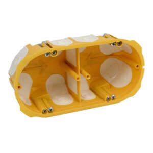 Krabice přístrojová KPL 64-50/2LD_NA dvojnásobná do sádrokartonu 138x68x50 mm