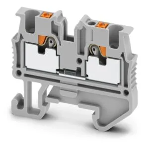 Svorka řadová průchozí mini MPT 1,5/S Push-in 1,5 mm², lišta NS 15, šedá