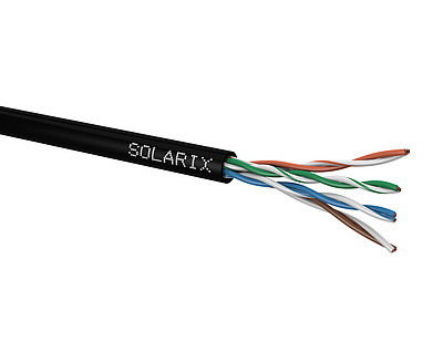 Kabel instalační Solarix CAT5E UTP nestíněný PE, 305 m